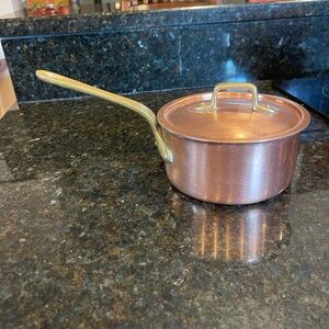 Mauviel Copper Sauce Pan w lid